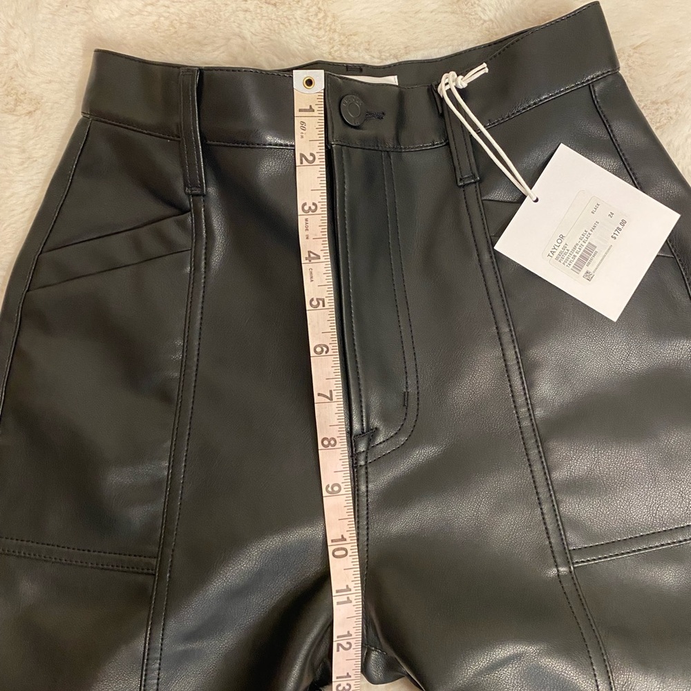 PISTOLA Taylor High Rise Faux Leather Straight Leg - Picture 10 of 13